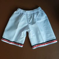 Детские шорты для тхэквондо, хлопковые дышащие белые летние штаны для тренировок