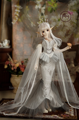 taobao agent [Meow House] Siren Voice Wedding Wedding Dress 3 points BJD DD Limited Baby Clothing Spot