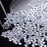 Chính hãng siêu trắng Mosang đá trần đá kim cương vỡ 18K nhẫn vàng nữ 1 carat mô phỏng kim cương nhẫn nam tùy chỉnh vòng cổ