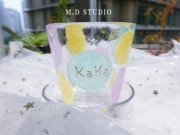 Spot Japan Design staff Handmade Painted Custom Name Water Jade Crystal Glass Cool Cup Wine Cup Cup - Tách