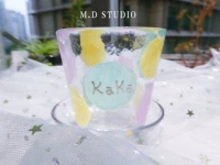 Spot Japan Design staff Handmade Painted Custom Name Water Jade Crystal Glass Cool Cup Wine Cup Cup - Tách bình uống nước