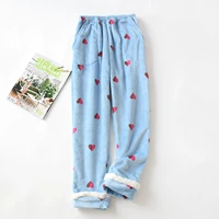 Синие фланелевые штаны