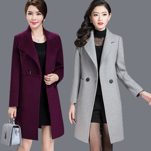 Đặc biệt hàng ngày phụ nữ áo len thanh lịch dài phần là màu lông dài hoang dã trung niên len dài tay