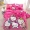 Hello Kitty dày ấm Falais bốn bộ phim hoạt hình kt flannel san hô lông cừu 1,8m mùa đông ba 4 bộ 3 bộ ga nệm