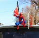 Большой красный паук -man Отправить красный флаг
