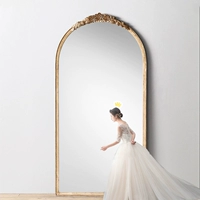 Европейское стиль нео -классическое полное зеркальное зеркало Свадебное магазин ретро -заправка зеркало