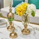 Mỹ phong cách châu Âu bình hoa mẫu phòng khách phòng khách trang trí pha lê thủy tinh bình hoa bàn ăn bàn TV trang trí tủ - Trang trí nội thất