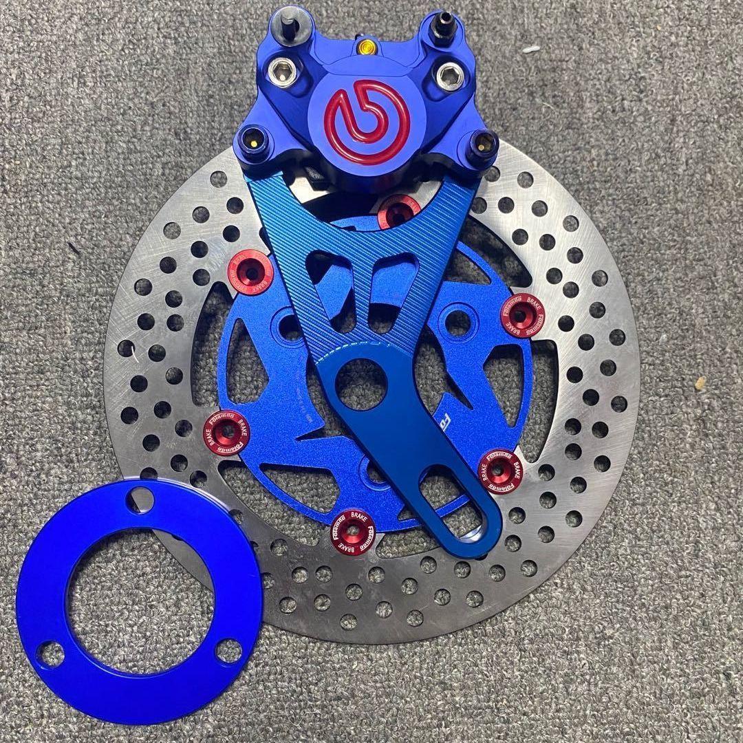 One Set In BlueCalf N1s Chinese version brembo  Little crab Calipers suit Electric motorcycle Guizai U Electric vehicle refit Disc brake parts