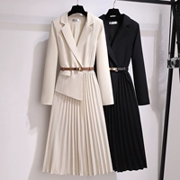 Весенний приталенный корсет, пиджак классического кроя, платье, французский стиль, V-образный вырез
