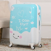 Phim hoạt hình vali phổ bánh xe trẻ em lên xe đẩy du lịch hành lý nam 20 inch 24 inch mật khẩu sinh viên hộp nữ