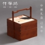 Tre Zen | Hộp quà tặng lễ hội Trung Quốc đôi giỏ trà bộ lưu trữ hộp quà tặng Nhật Bản hộp trà - Trà sứ bộ tách trà cao cấp