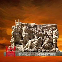 Бесплатная доставка на заказ восьмой маршрут армии фермеры и фермерские фермеры, красный марш анти -японский освободительный музей современный человек, показ модель скульптурных скульптурных
