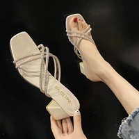 Слайдеры, летние тапочки, высокая обувь, свободный крой, коллекция 2021, популярно в интернете