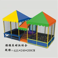 Уличный батут для прыжков, детская площадка для детского сада, квадратный бассейн с шариками