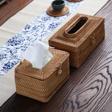 Коробка для салфеток 越南藤编抽纸套纸巾盒餐巾纸盒抽纸盒环保纸巾盒车载纸巾盒特大号