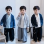 Chàng trai Hanfu Trẻ em Tang phù hợp với Trẻ em Trung Quốc Gió Trẻ em Trang phục Em bé Guoxue Quần áo Bookboy Performance Trang phục Set - Trang phục đồ tết cho bé trai