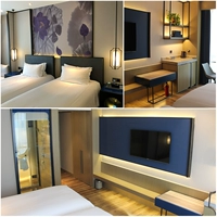 Индивидуальный звездный отель дизайн гостевой комната стандартный номер мебели кровать квартира Домашний Двух номер