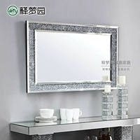 Скандинавское украшение, современное настенное зеркало для ванной комнаты, популярно в интернете, легкий роскошный стиль