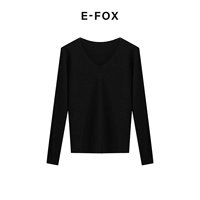 Черный V -neck