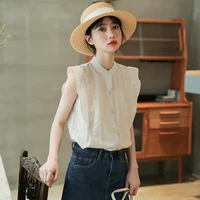 Жакет без рукавов, бюстгальтер-топ, рубашка, летняя свежая летняя одежда, 2021 года, в корейском стиле