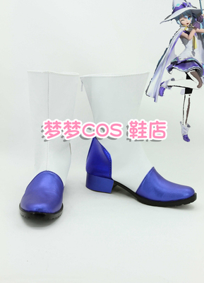 taobao agent Number 1919 2014 Snow Miku Cosplay Shoes COS Shoes