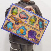 Bìa đồ chơi câu cá từ tính của trẻ em được đặt vào mùa hè cá cá cá trẻ em chơi nước tắm đồ chơi đồ chơi Hộp quà tặng quà tặng trò chơi câu cá trẻ con