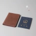 妍 Da giả da Hộ chiếu Hộ chiếu Bao đựng Hộ chiếu Túi Đa chức năng Da Vintage Tài liệu Thẻ Lưu trữ Gói ví đựng thẻ mini Túi thông tin xác thực