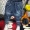 Quần jeans nam nhung nhung 2018 mới thu đông nhung mỏng chân dày trẻ em quần lửng ống rộng trẻ em - Quần