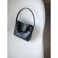 Мне нравится ваш магазин Iloveyoushop небольшая квадратная сумка, редактирование ткацкой текстуры, сумочки, модные, простые вставки,