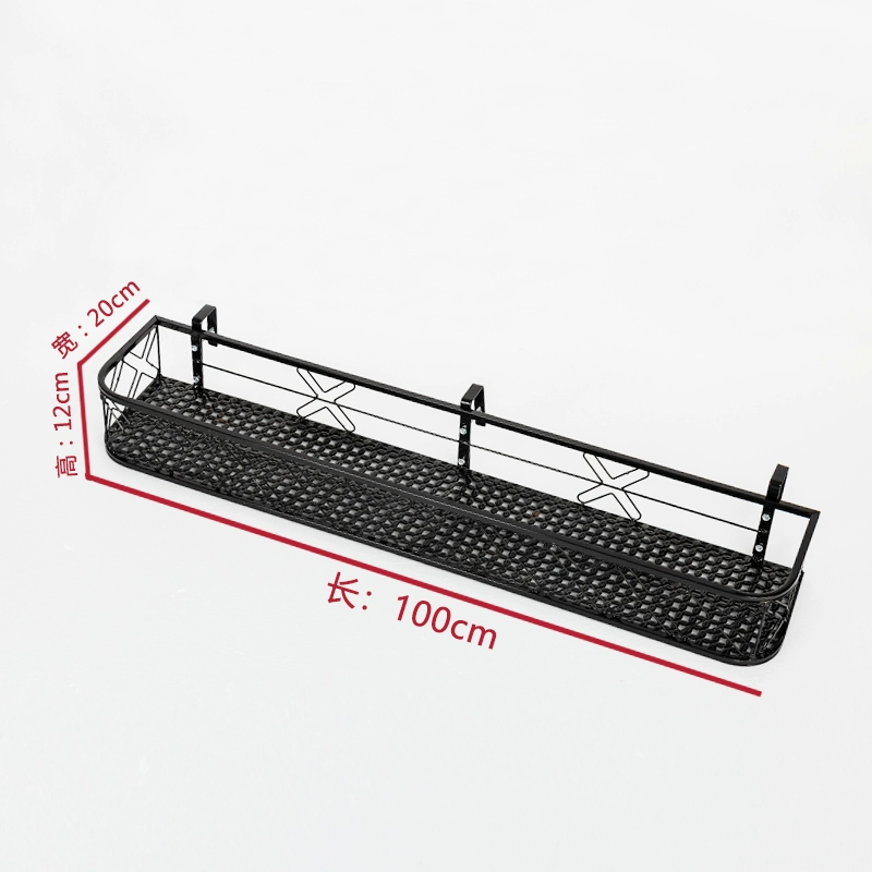 Giá treo hoa ban công giá để đồ bằng sắt rèn treo lan can lan can củ cải xanh mọng nước chậu hoa giá treo bệ cửa sổ giá hoa giá sắt treo chậu hoa 