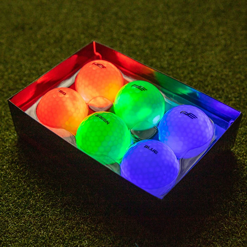 Сильная! IntersectionPlayeagle гольф светящийся шар LED ночной светball трехслойный ночной игровой шар тренировочный мяч