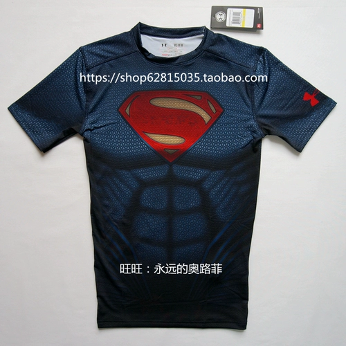 UA Anda Under Armour Steel Body Superman Beauty Team Тесный короткий рукав 1273689 1273691