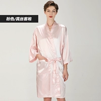 Настоящая шелковая одеяние (розовый)