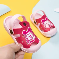 Детские мюли, пляжные тапочки в стиле Crocs для мальчиков, 1-5 лет, подходят для носки на улице, закрытый носок