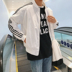 Mùa hè mỏng nam đẹp trai hoang dã áo khoác mỏng Hàn Quốc phiên bản của xu hướng của sinh viên Hồng Kông gió áo khoác giản dị quần áo chống nắng Áo khoác
