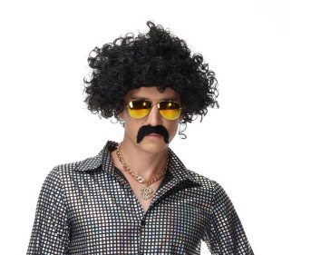 [万圣节Disco Costume70年代复古迪斯科衣服酒吧cos嬉皮士演出服装]