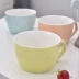 Cốc cốc lớn có dung tích lớn Mug Sữa lớn Bột yến mạch Bữa sáng Ngũ cốc Bát mì ăn liền Cốc sứ có nắp đậy bình nước giữ nhiệt cute Tách