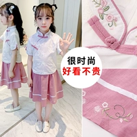Ханьфу, летняя одежда, детский комплект, форма, подходит для подростков, китайский стиль, популярно в интернете