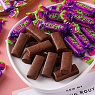 俄罗斯风味紫皮糖国产夹心巧克力酥糖果