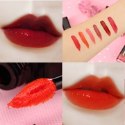 Lip glaze dy lip liquid lipstick giữ ẩm lâu không đánh dấu Hàn Quốc không thấm nước chống dính cup cắn môi trang điểm son bóng thương hiệu quốc gia - Son bóng / Liquid Rouge