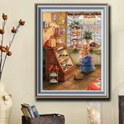 Mona Lisa cross stitch miếng nhỏ Peter Rabbit của bức tranh mới và ấm áp phòng khách cartoon phòng ngủ cửa hàng thỏ - Công cụ & phụ kiện Cross-stitch