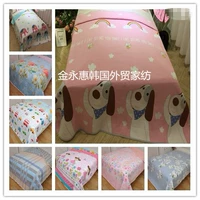 Xúc tiến korea twill bông giường trẻ em phim hoạt hình rửa giường bao gồm nệm điều hòa không khí gối ba mảnh giường bộ ga giường