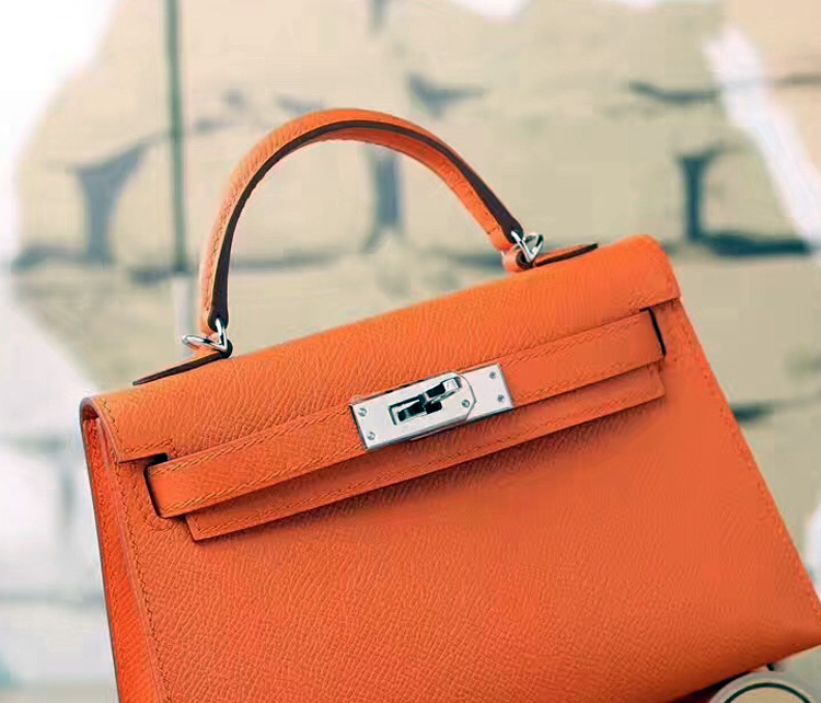 Orange All By Handmini Kelly The second generation  All by hand Wax thread sew female Satchel Mini Satchel female handbag