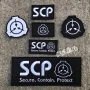 SCP Foundation Logo Magic Sticker Thêu SCP Vest chiến thuật Nhãn dán tình yêu siêu nhiên hình dán nhiệt quần áo