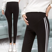 Quần legging bà bầu 2018 quần áo thu đông cộng với nhung dày cotton nâng bụng mùa đông mới mặc quần dài ấm áp quần cho bà bầu