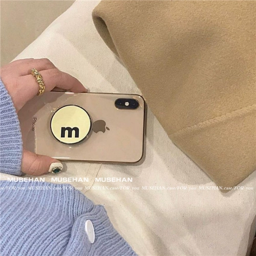 Брендовая однотонная трубка с буквами, мобильный телефон, складной аксессуар подходит для мужчин и женщин, простой и элегантный дизайн