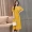Phụ thuộc sâu sắc 2019 Mùa hè Mới Kích thước lớn Nữ mùa hè Tay áo ngắn tay ngắn Váy ren mỏng 9193 - Váy dài đầm maxi cao cấp