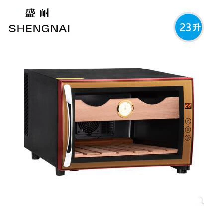 Sheng Nai JC-23AP Постоянная температура постоянная мокрое сигарный шкаф снежный сосновый древесина
