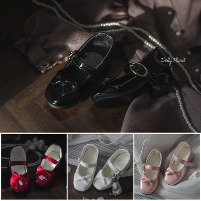 taobao agent BJD/SD/Giant Baby 1/3 Specific Package Pack/Bright Skin Bow Student Shoes Daily Heavy Heel
