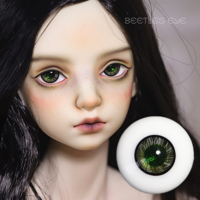 taobao agent [Dolly Planet] Beetles BJD/SD Was with handmade glass eye gemstone green H-45